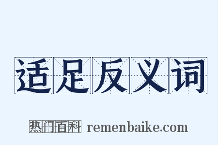 适足反义词是什么意思的图片